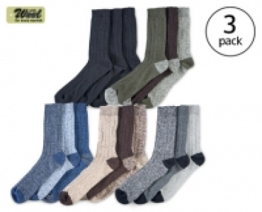 Chunky Wool Blend Socks £3.99