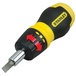 Stanley Stubby Ratchet Multi-Bit Screwdriver &pound;6.99