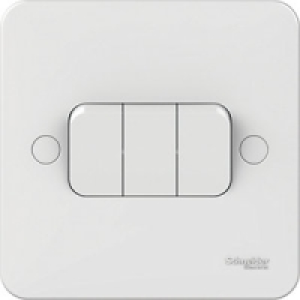 Lisse 3 Gang 2 Way Switch White £3.49