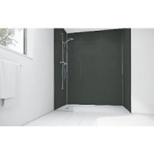 Wickes Black Diamond Acrylic 900 x 900mm 2 Sided Shower Pane