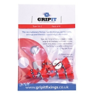 Grip It Type 16-2 Plasterboard Fixing 5.0 x 30mm Pack 8 &pound;6.79