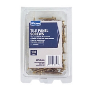 Wickes Tile Panel Screws Pack 100 £7.99
