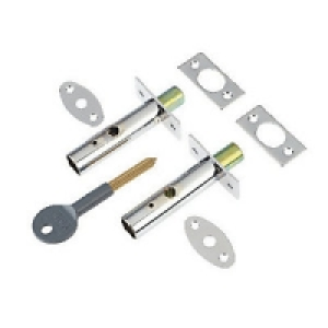 Yale P-2PM444-CH-2 Door Security Bolts Chrome Pack 2 &pound;14.99