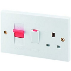 Wickes 45A Cooker Control White