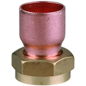 Wickes End Feed Straight Tap Connector 22mm Pack 2