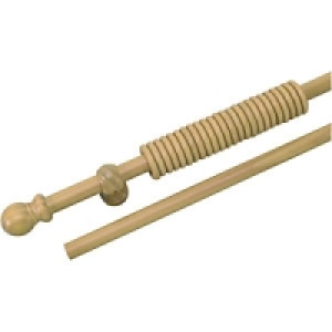 Wickes Wooden Curtain Pole Natural 2.4m £19.99