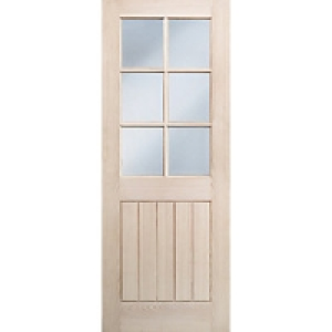 Wickes Geneva Internal Oak Veneer Door Glazed 5 Panel 1981x6 £129.00
