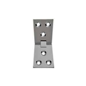 Wickes  Wickes Counter Flap Hinge Chrome Plated 102mm 2 Pack