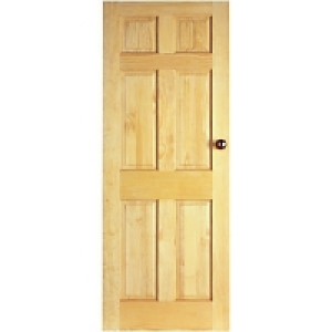 Wickes Durham Internal Fire Door Clear Pine 6 Panel 1981x761 £129.99