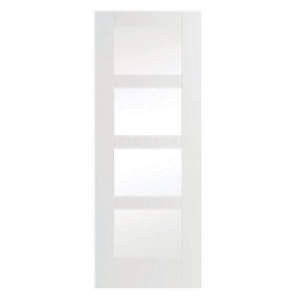 Wickes Barton Internal Softwood Door White Glazed Primed 4 P £145.00