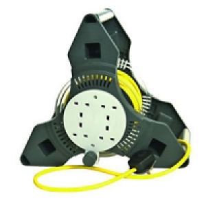 Wickes Tri Pro Extension Cable Reel 4 Sockets 25m