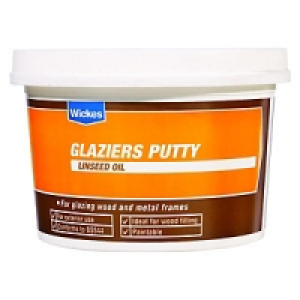 Wickes Glaziers Linseed Oil Putty Natural 1kg &pound;3.29