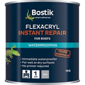 Bostik Flexacryl Instant Repair for Roofs Grey 1kg &pound;12.59
