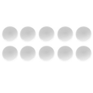 Wickes Plastic Knobs White 34mm 10 Pack £8.39