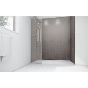 Wickes Grey Cotton Gloss Laminate Panel 2400x900mm SQ £200.00