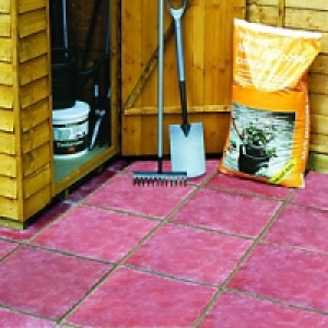 Wickes Lindale Utility Paving Slab 450x450mm Red 60 Pack