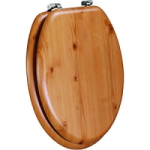 Wickes Solid Antique Pine Toilet Seat