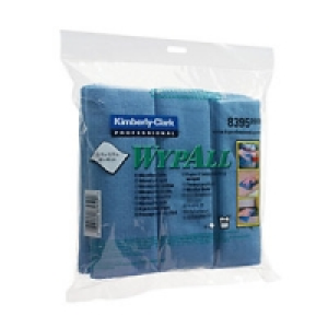 Wypall Microfibre Blue Cloths 4 Pack £12.99