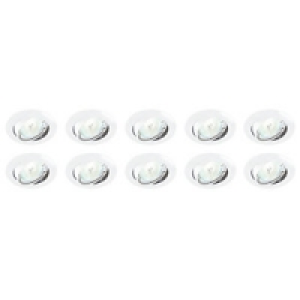 Classic Tilted Downlight White 10 Pack