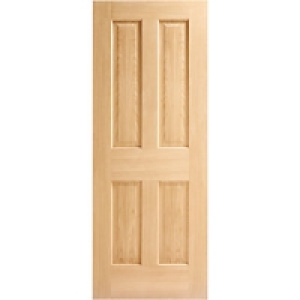 Wickes Cobham Internal Oak Veneer Door 4 Panel 1981 x 762mm £90.00