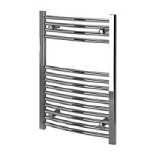 Kudox Towel Radiator 500 x 750mm Curved Chrome