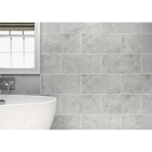 Wickes Kensington Grey Stone Effect Ceramic Wall Tile 600x30 £9.89