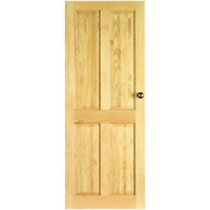 Wickes Skipton Internal Fire Door Clear Pine 4 Panel 1981x76 £129.99