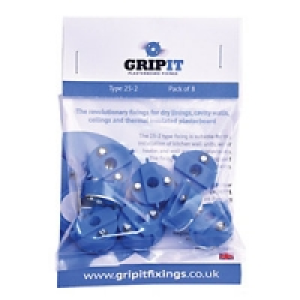 Grip It Type 25-2 Plasterboard Fixing M8 x 20mm Pack 8 &pound;8.99