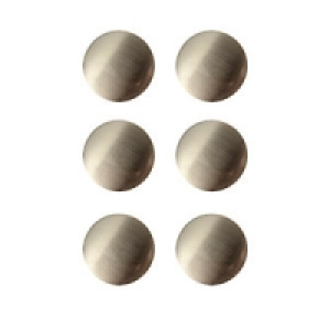 Wickes Victorian Knobs Brushed Nickel Finish 38mm 6 Pack