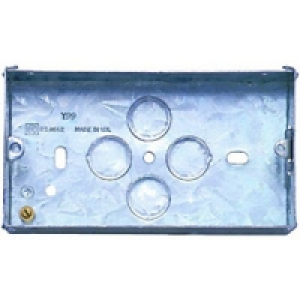 MK Metal Box 2 Gang 35mm 886PPK £2.35