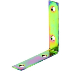 Wickes 80mm Galvanised Angle Bracket Pack 4 £4.18