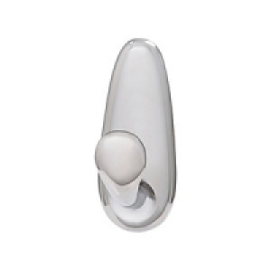 Command Medium Metal Hook Polished Chrome £7.99