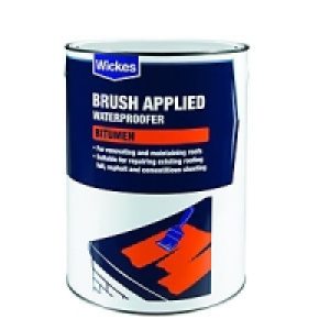 Wickes Brush Applied Bitumen Roof Waterproofer 5L