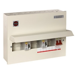Wylex 10 Way Hi-integrity Unit 2 x 80A 30mA RCDs, 1 x 100A M