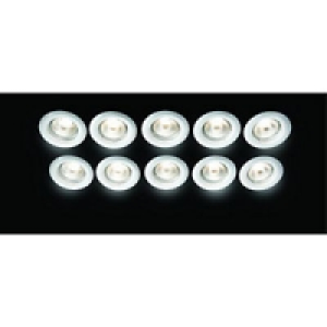 Wickes Fixed Downlight White 10 Pack £19.99