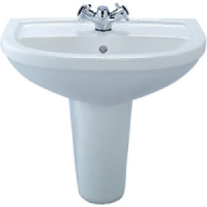 Wickes Fiji Round Basin with Semi Pedestal 600mm £250.00