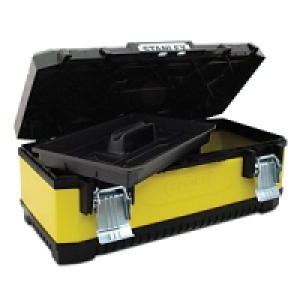 Stanley 1-95-614 Yellow Metal & Plastic Toolbox 26in £17.49
