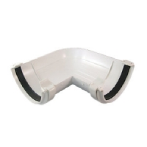 Wickes White Roundline Gutter 90 Deg Bend £2.99
