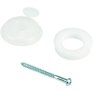 Wickes Clear Polycarbonate Fixing Buttons For 16mm Polycarbo £5.69