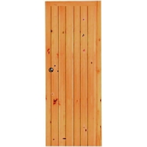Wickes Keswick Internal Softwood Door Knotty Pine Ledged & B £69.99