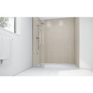 Wickes Cream Cotton Gloss Laminate 1700x900mm 2 sided Shower £600.00