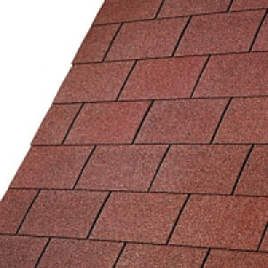 IKO Armourglass Tile Red Square Shingles 3m2 Pack 21