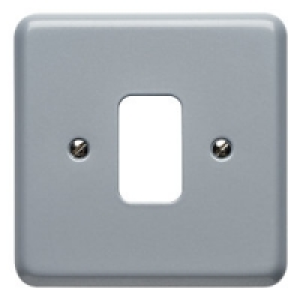 MK Grid 1 Gang Surface Metal Front plate