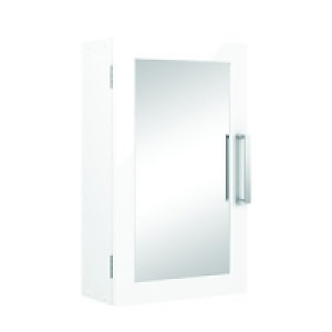 Wickes Bathroom Single Mirror Cabinet White 300mm £29.99