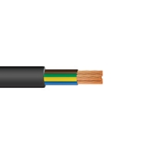 Time 0.75mm2 3 Core Round Pond Flex Black 3183TRS 10M