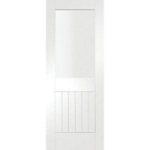 Wickes Suffolk Internal Glazed Door White Primed 6 Panel 198