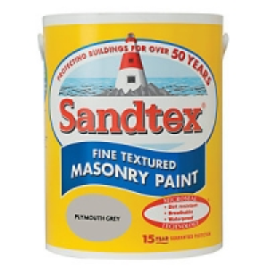Sandtex Textured Masonry Plymouth Grey 5L £29.00