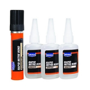 Wickes  Wickes Rapid Mitre Bond & Activator Pen 3 x 50ml