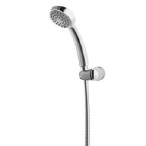 Wickes Shower Handset & Fixed Wall Bracket Kit Chrome