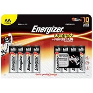 Energizer Ultra Plus Batteries AA 8 Pack